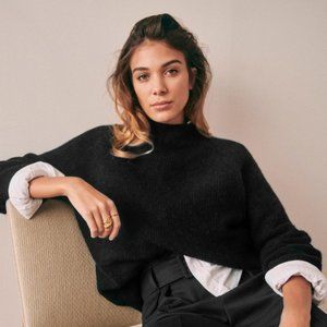 Sezane Otis Jumper Black NWT